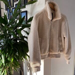 Manteau fausse fourrure crème Ardene Cream Outerwear